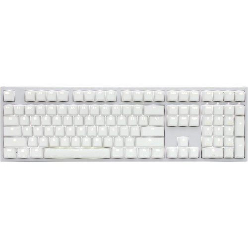 Klawiatura do gier Ducky One 2 White Edition PBT, MX-Red, Biała dioda LED - Biała-13012779