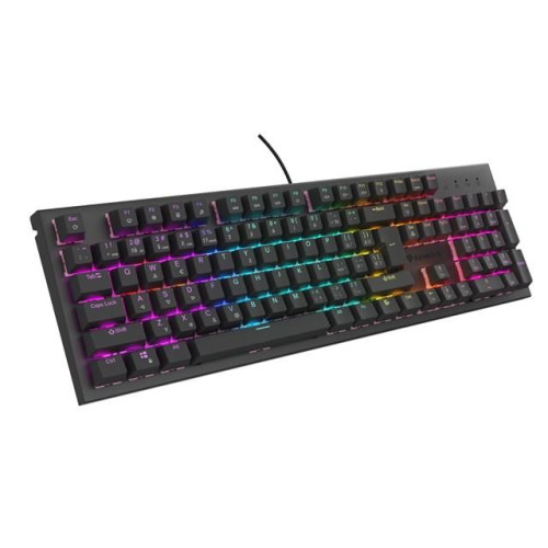 KLAWIATURA DLA GRACZY GENESIS THOR 303 CZ/SK PODŚWIETLENIE RGB MECHANICZNA SILENT SWITCH CZARNA HOT-13012795