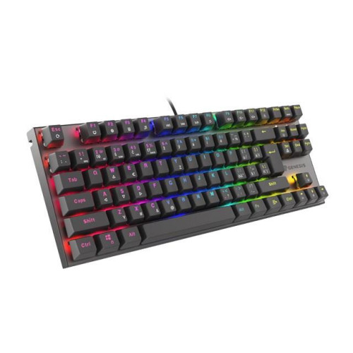 KLAWIATURA DLA GRACZY GENESIS THOR 303 TKL CZ/SK PODŚWIETLENIE RGB MECHANICZNA RED CZARNA HOT SWAP-13012827