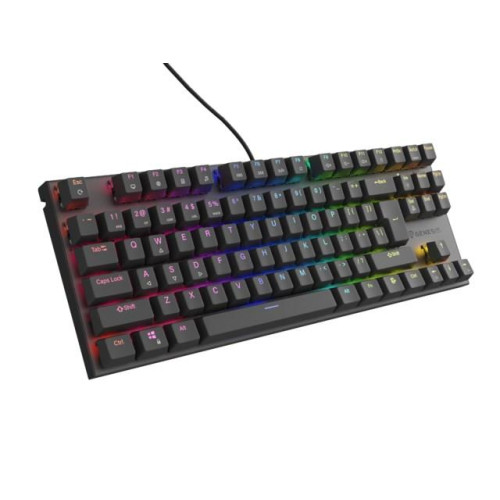 KLAWIATURA DLA GRACZY GENESIS THOR 303 TKL US PODŚWIETLENIE RGB MECHANICZNA BROWN CZARNA HOT SWAP-13012829