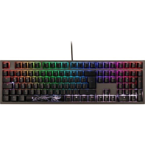 Klawiatura gamingowa Ducky Shine 7 PBT, MX-Blue, RGB LED - brąz-13012844