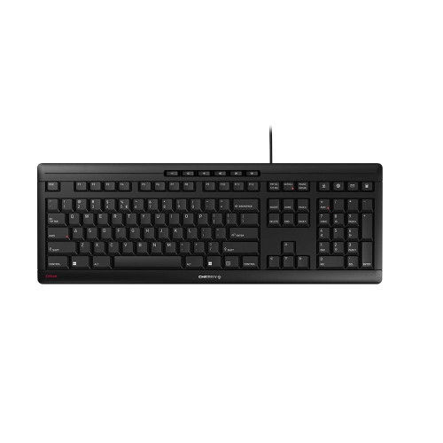 CHERRY STREAM KEYBOARD US/ENGLISH W/EURO SYMBOL BLACK-13012852