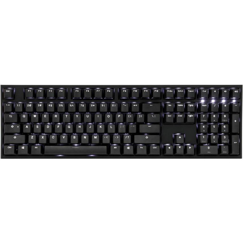 Klawiatura Gamingowa Ducky One 2 Podświetlana PBT, MX Srebrna, Biała LED - Czarna-13012866