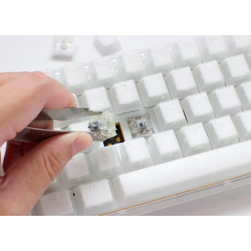 Klawiatura Gamingowa Ducky One 3 Aura MINI Biała, RGB LED - MX-Silent-Red-13012892