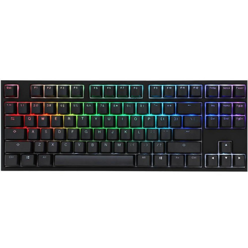 Klawiatura gamingowa Ducky One 2 TKL PBT, MX-Speed-Silver, RGB LED - czarna-13012936