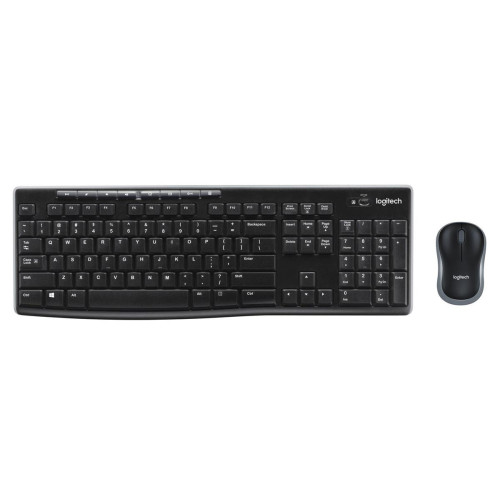 Logitech Wireless Combo MK270 klawiatura Dołączona myszka Uniwersalne USB AZERTY Francuski Czarny-13013267