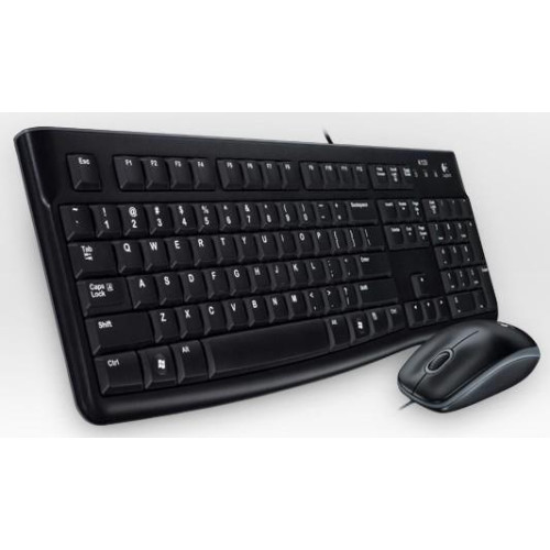 Logitech Desktop MK120 klawiatura Dołączona myszka USB AZERTY Francuski Czarny-13013283