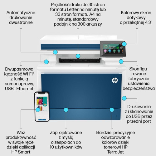 Urządzenie wielofunkcyjne HP Color LaserJet Pro MFP 4302fdw-13014209