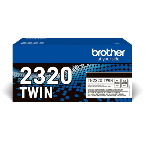 TN-2320TWIN TONER F. HLL2300D/4/60DW/MFCL2700DN/00DW/20DW/40DW-13020522