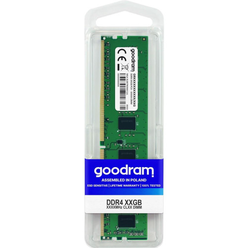 Pamięć GoodRam GR2666D464L19S/8G (DDR4 DIMM; 1 x 8 GB; 2666 MHz; CL19)-1302055