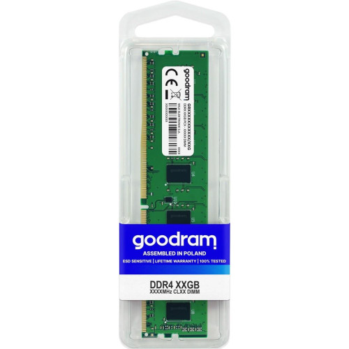 Pamięć GoodRam GR2666D464L19/16G (DDR4 DIMM; 1 x 16 GB; 2666 MHz; CL19)-1302106