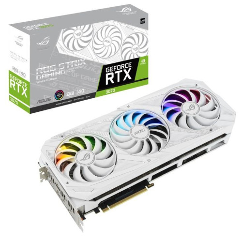 Karta graf. ASUS RTX 3070 ROG STRIX 8GB White V2 (WYPRZEDAŻ)-13023640