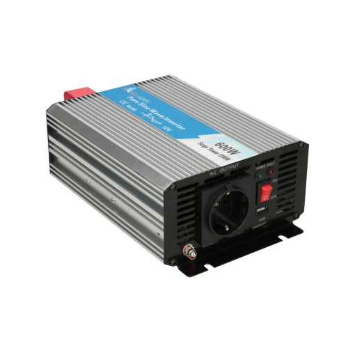 Extralink OPIP-600W | Przetwornica napięcia | samochodowa 12V, 600W czysty sinus-13024343