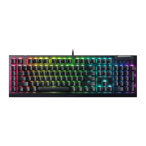 Mechaniczna klawiatura do gier Razer BlackWidow V4 X, zielony przełącznik, układ nordycki, przewodowy, czarny Razer-1303