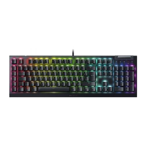 Mechaniczna klawiatura do gier Razer BlackWidow V4 X, zielony przełącznik, układ rosyjski, przewodowy, czarny Razer-1303