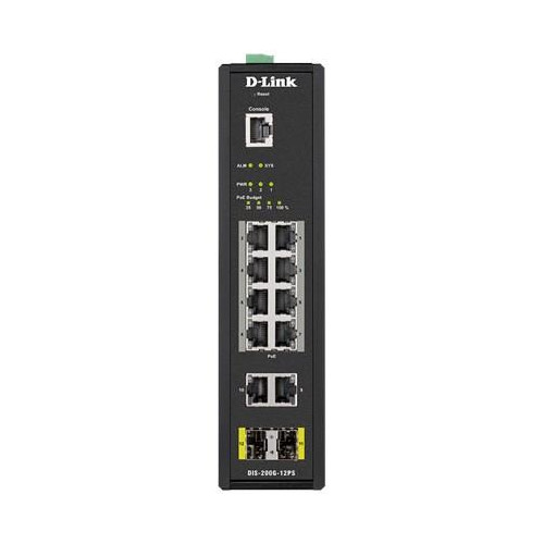 12-PORT L2 INDUSTRIAL SWITCH/SMART MANAGED GIGABIT POE GR-13034724