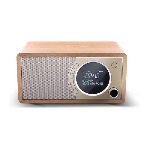 Sharp DR-450(BR) Radio cyfrowe, FM/DAB/DAB+, Bluetooth 4.2, funkcja alarmu, brązowy ostry | Brązowy | DR-450(BR) | Radio