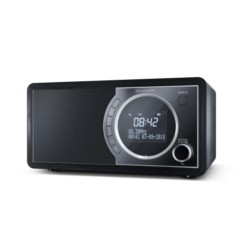 Sharp DR-450(BK) Digital Radio, FM/DAB/DAB+, Bluetooth 4.2, Alarm function, Midnight Black Sharp Digital Radio DR-450(BK