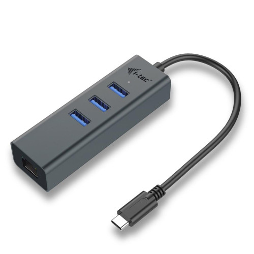 I-TEC USB-C 3-PORT HUB + GLAN/3X USB 3.0 SPACE GREY TB3 COMP.-13043781