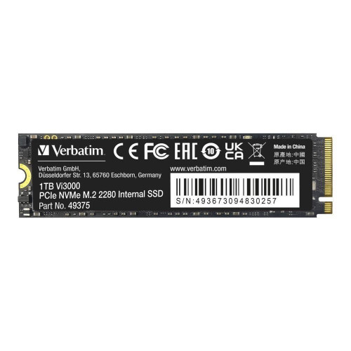 Verbatim Vi3000 1 TB M.2 PCI Express 3.0 NVMe-13087520