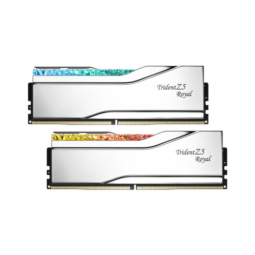 G.SKILL TRIDENT Z5 ROYAL RGB DDR5 2X16GB 6400MHZ CL32 XMP3 SILVER F5-6400J3239G16GX2-TR5S-13148686