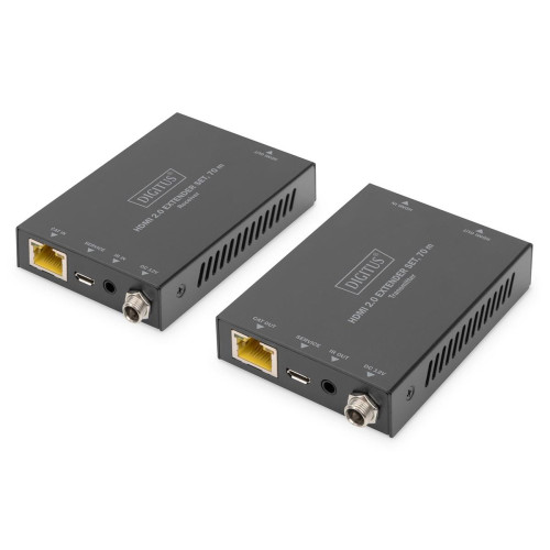 Przedłużacz/Extender HDMI 70m po skrętce kat.5e/6/7 4K 60Hz PoC (Power over Cable) (zestaw)-13195216