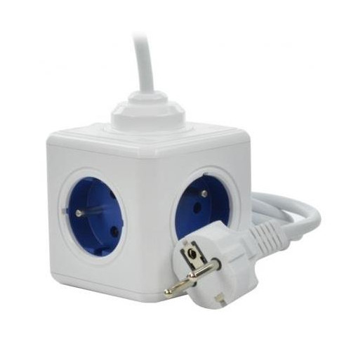 Przedłużacz allocacoc PowerCube Extended USB 2402BL/FREUPC (1,5m; kolor niebieski)-1320258