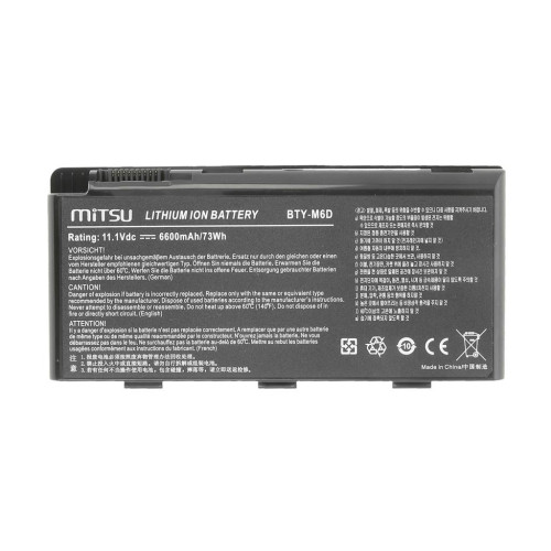 Bateria Mitsu do MSI GT660, GT780, GX780-13240026