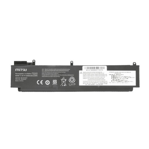 Bateria Mitsu do Lenovo ThinkPad T460s, T470s - tylna bateria-13240198