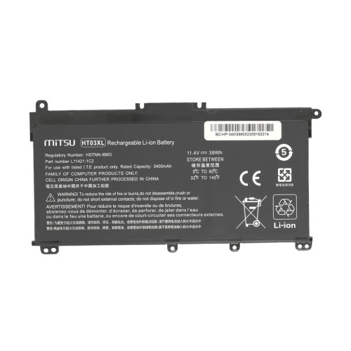 Bateria Mitsu do HP 240 G7, 250 G7, 340 G5-13240314