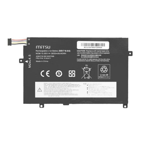 Bateria Mitsu do Lenovo ThinkPad E470, E475-13240779