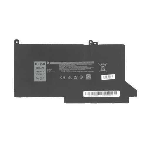 Bateria Mitsu do Dell Latitude 7390, 7490 - 11.4V (3000mAh)-13240803