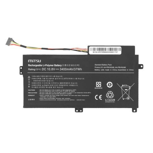 Bateria Mitsu do Samsung NP370R5E, NP450R5E, NP510R5E-13240820