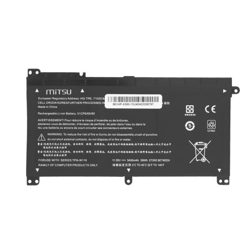 Bateria Mitsu do HP Pavilion X360 13-U101NW, 13T-U100, 13-U117NA-13241101