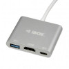 Adapter IBOX IUH3CFT1 (kolor srebrny)-1336763