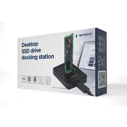 GEMBIRD STACJA DOKUJĄCA DO DYSKÓW M.2 SATA I NVME SSD CZARNA-13326812