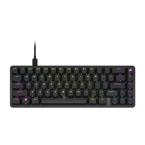 Korsarz | Czarny | K65 PRO MINI RGB | Mechaniczna klawiatura do gier | Przewodowe | NA | USB typu A | 600 g | OPX-133378