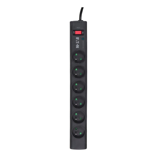 Listwa przeciwprzepięciowa EATON PS6F (6 x UTE; 10 A; kolor czarny)-1190373