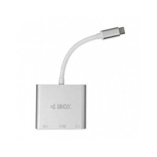 Adapter IBOX IUH3CFT1 (kolor srebrny)-1336766