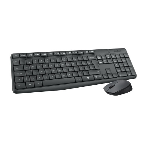 Zestaw klawiatura + mysz membranowa Logitech MK235 920-007931 (USB 3.0; kolor szary; optyczna)-1336843