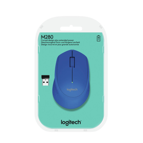 Mysz Logitech 910-004290 (optyczna; 1000 DPI; kolor niebieski-1337027