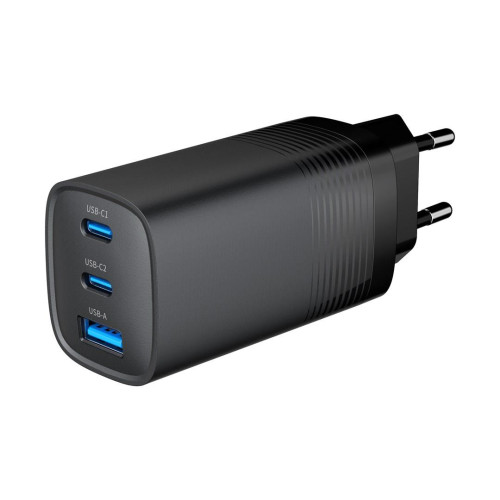 GEMBIRD SZYBKA ŁADOWARKA USB POWER DELIVERY USB TYPU C, 3X USB, 65 W, GAN CZARNA-10769184