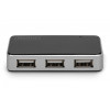 HUB/Koncentrator 4-portowy USB 2.0 HighSpeed, aktywny, czarno-srebrny-13456389