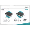 HUB/Koncentrator 4-portowy USB 2.0 HighSpeed, aktywny, czarno-srebrny-13456393