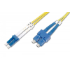 Patch cord światłowodowy FO LC/SC, duplex, SM 9/125, OS2, LSOH, 2m Żółty