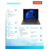 Laptop ThinkPad E16 G1 21JT000BPB W11Pro 7530U/16GB/512GB/AMD Radeon/16.0 WUXGA/Graphite Black/1YR Premier Support + 3YR