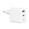 Ładowarka USB-A USB-C LED 20W PD QC3.0 biała-13462172