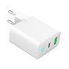 Ładowarka USB-A USB-C LED 20W PD QC3.0 biała-13462173