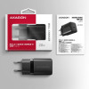 ACU-PD20 Ładowarka sieciowa PD 20W, 1x port USB-C, PD3.0/QC3.0/AFC/FCP/Apple Czarna-13465498