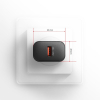 ACU-QC18 Ładowarka sieciowa QC 18W, 1x port USB-A, QC3.0/AFC/FCP/SMART Czarna-13465539